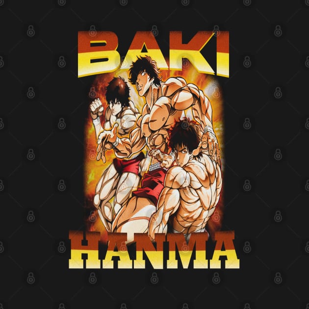 Baki Hanma The Grappler Fanart by Planet of Tees