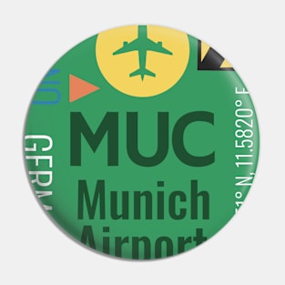 MUC airport Pin