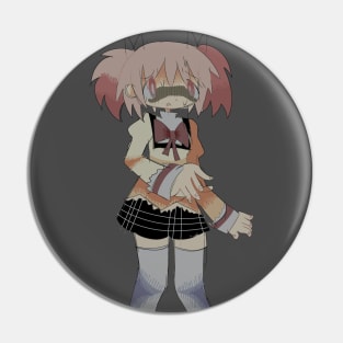 scared madoka Pin