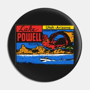 Vintage Style Lake Powell Design Pin