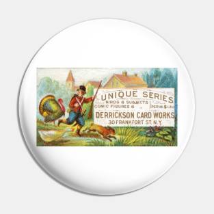 1880 Boy playing with animals Pin