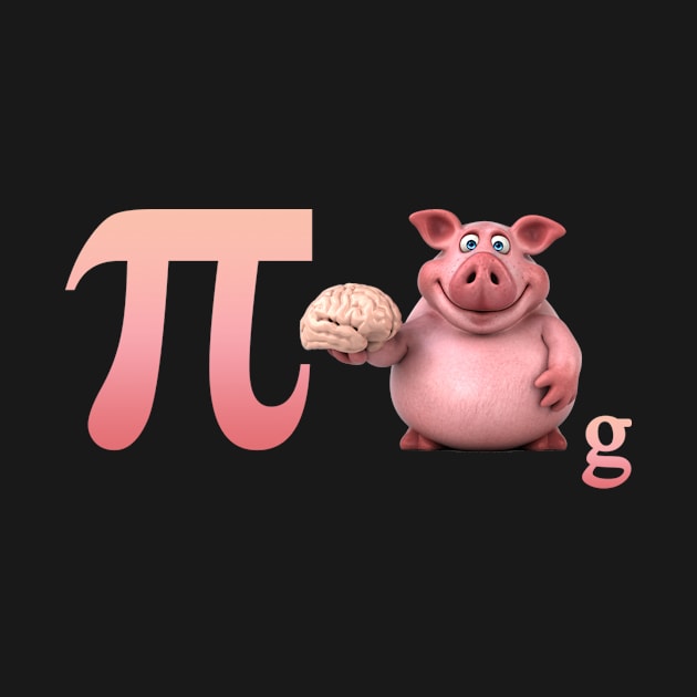 Pi day design with funny pig, nice gift for kids and adults by Stell_a