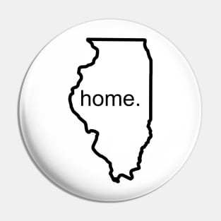 Illinois Home Black Pin