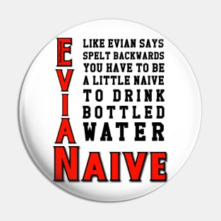 Ban Plastic Water Bottles Pin