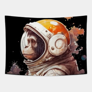 Monkey Astronaut Tapestry