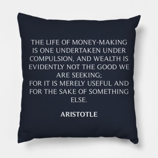 Aristotle's Quote Pillow