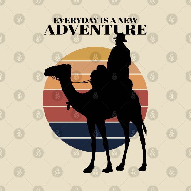 Vintage Camel Adventure in the desert by KewaleeTee