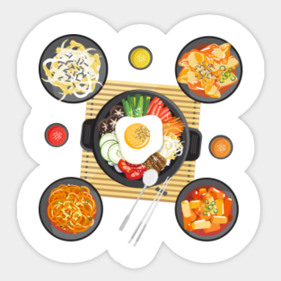 korean food stickers teepublic