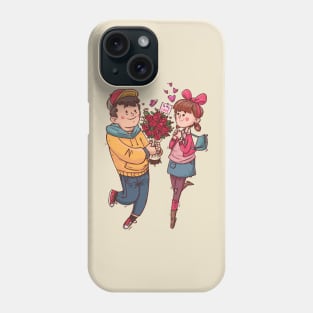 couple lover roses bouquet Phone Case