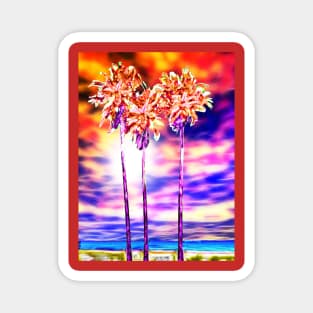 Venice Beach Palms Magnet