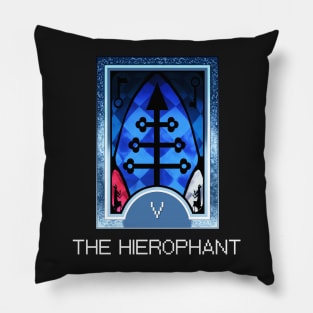 The Hierophant Arcana Tarot Card Pillow