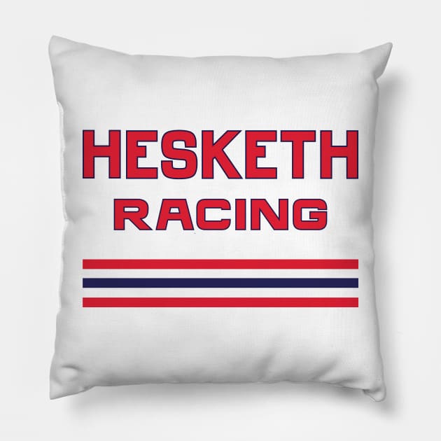 Original 1974 Hesketh Racing Grand Prix team emblem Pillow by retropetrol