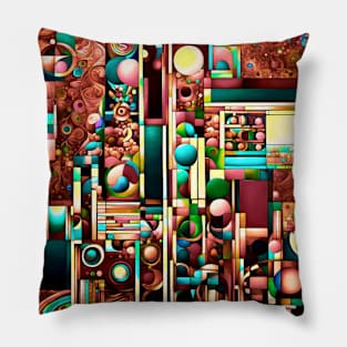 Jumbled Geometries Pillow