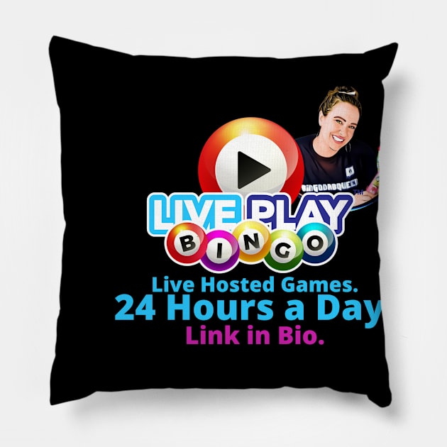 Live Play Bingo Pillow by BingoDabQueen 