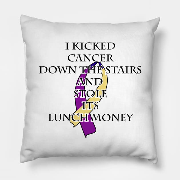 Bladder Cancer Bully Pillow by BlakCircleGirl