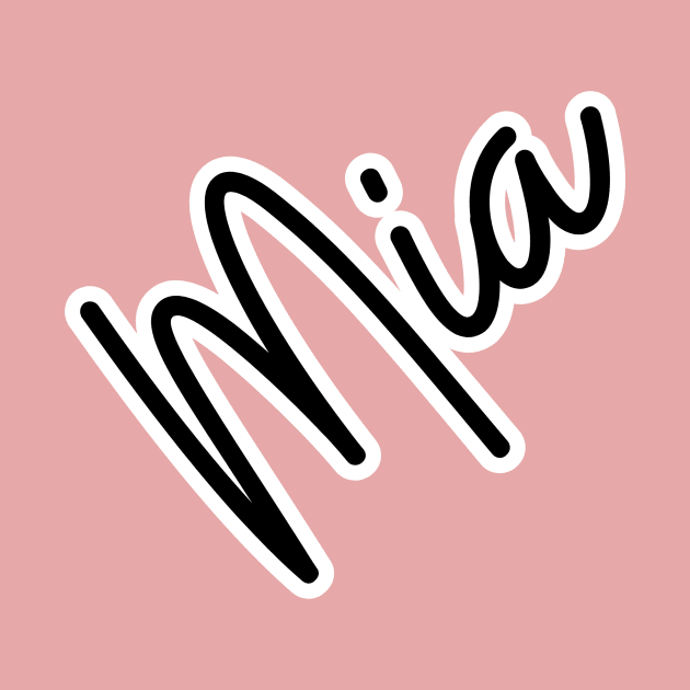 Mia personalized name by Personalizedname