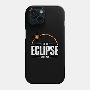 2024 Total Solar Eclipse Texas - Total Eclipse 2024 Phone Case