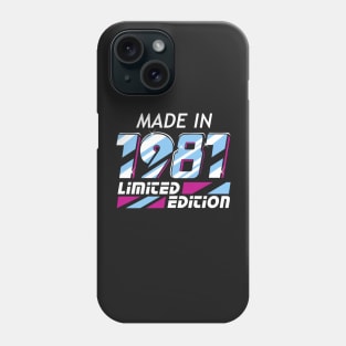 Made in 1981 All Original Parts 37 Birthday Gift Phone Case