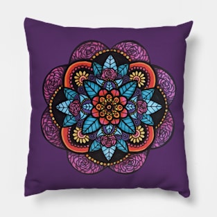 Rose Mandala Pillow