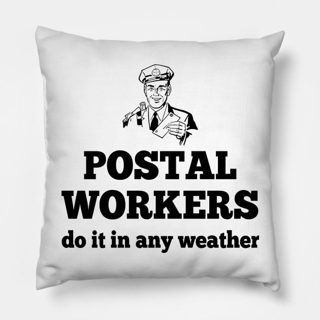 Postal Worker Pillow by janayeanderson48214