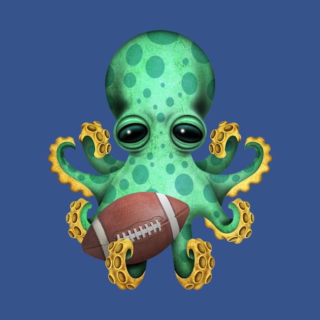 Cute Baby Octopus Playing With Football by jeffbartels