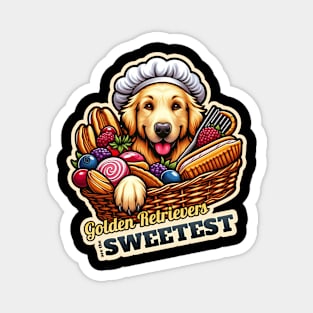 Golden Retriever Confectioner 2 Magnet