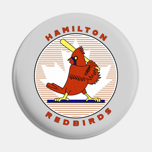 Vintage Hamilton Ontario Redbirds Baseball 1988 Pin by LocalZonly