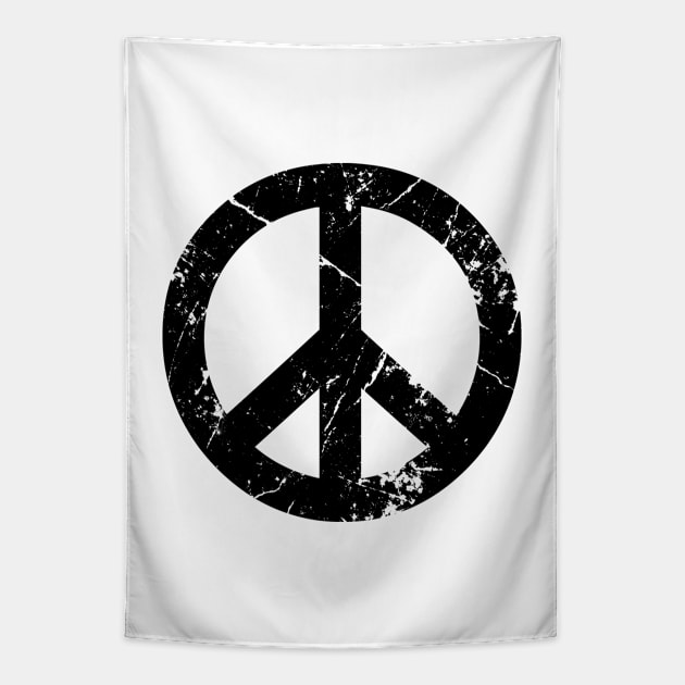 Peace Grunge (white shirt) Tapestry by YiannisTees