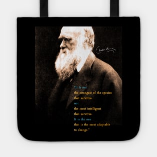 Charles Darwin Quote Tote