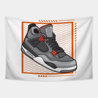 AJ 4 Retro Infrared Sneaker Tapestry