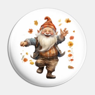 Autumn Happy Gnome #8 Pin