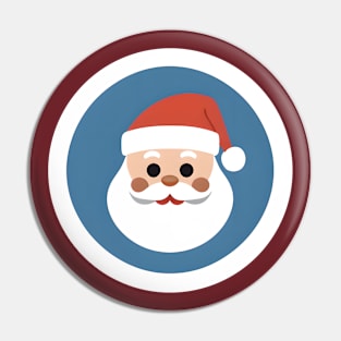 lifted eyebrow santa Pin