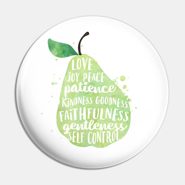Fruit of the spirit watercolor pear Pin by SouthPrints