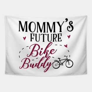 Bike Mom and Baby Matching T-shirts Gift Tapestry