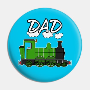 Father's Day Steam Train Dad Pin
