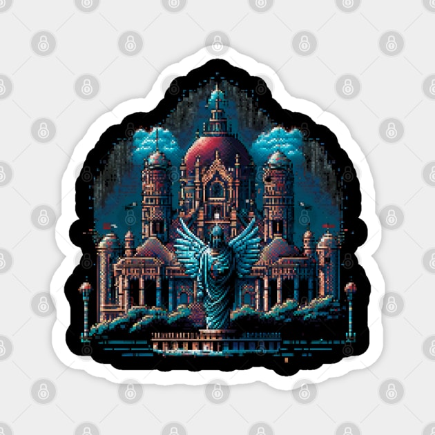 Sacre Coeur Pixel Art Magnet by Pixel-Eye