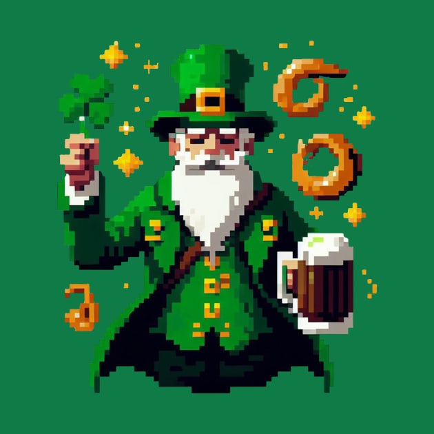 ST Patrick and Beer by PXLART