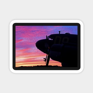 WWII C47 at Sunset Magnet