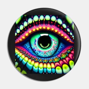 Eye Psychedelic Trippy Pin