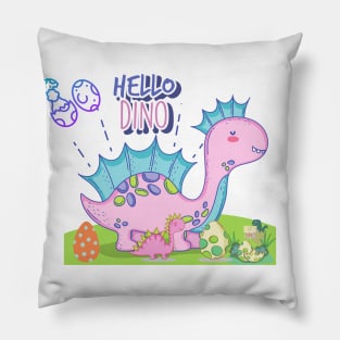 HELLO DINO Pillow