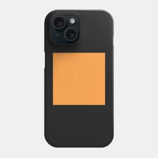 Orange Waves Phone Case