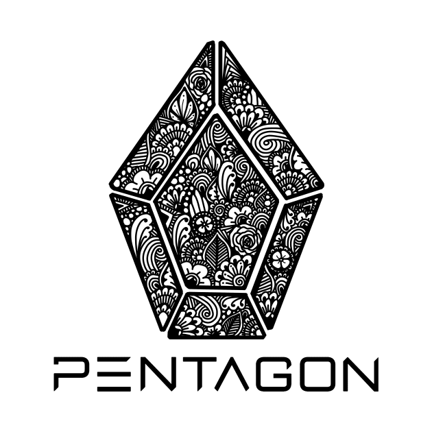 Pentagon Zentangle Logo by TheHermitCrab