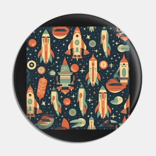 Rocket Pattern Pin