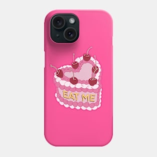 Pink Cake Eat Me Phone Case