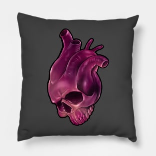 Heart Skull Pillow