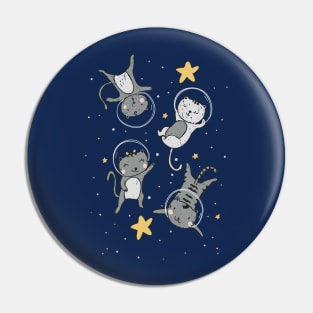 The Space Adventures Of Adorable Kitty Cats Pin