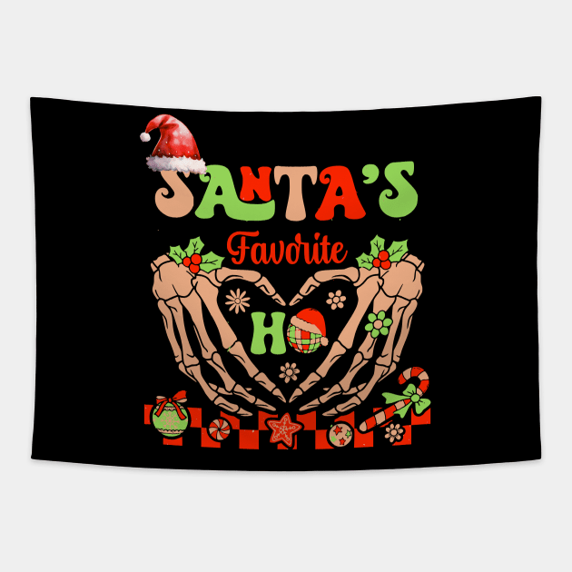 Santas Favorite Ho Tapestry by VisionDesigner