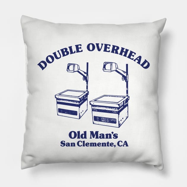 Double Overhead Old Man's, San Clemente, CA - Light Pillow by Double Overhead