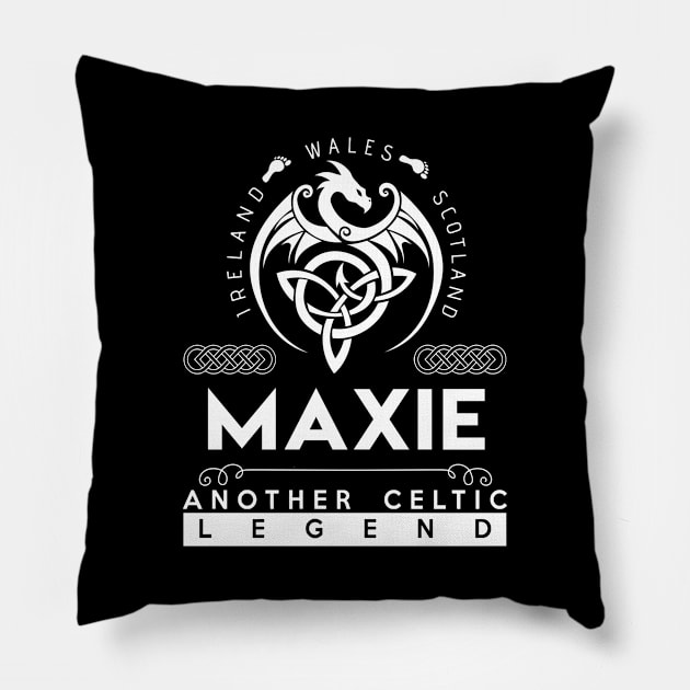 Maxie Name T Shirt - Another Celtic Legend Maxie Dragon Gift Item Pillow by harpermargy8920