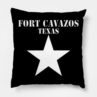 Fort Cavazos Texas with White Star X 300 Pillow